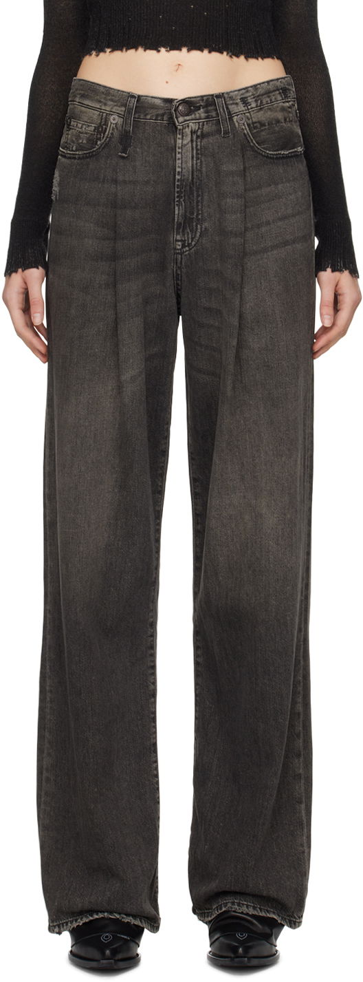 Дънки R13 R13 Damon Pleated Jeans Сиво | R13W3147-D019A, 0