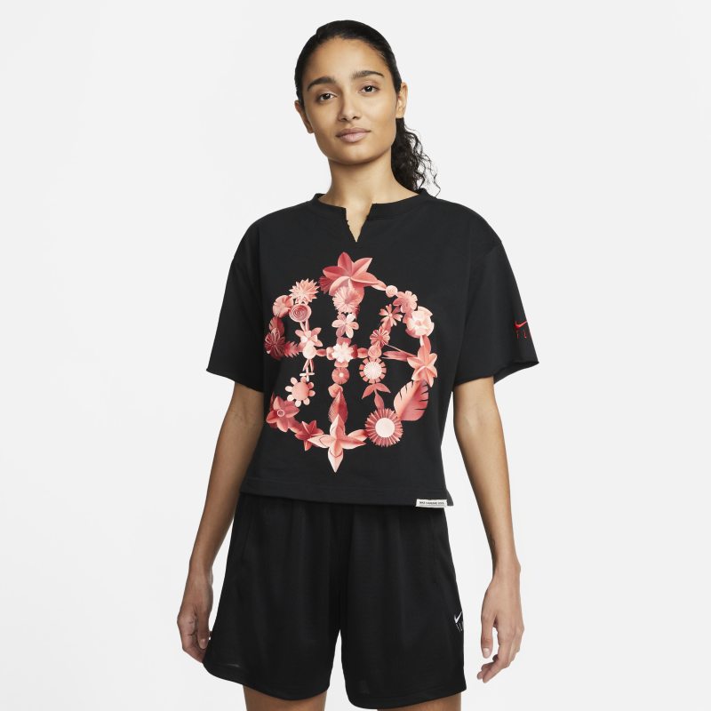 Тениска Nike Dri-FIT Standard Issue Cut-Off Crew Neck Top Черно | DH7569-010, 0