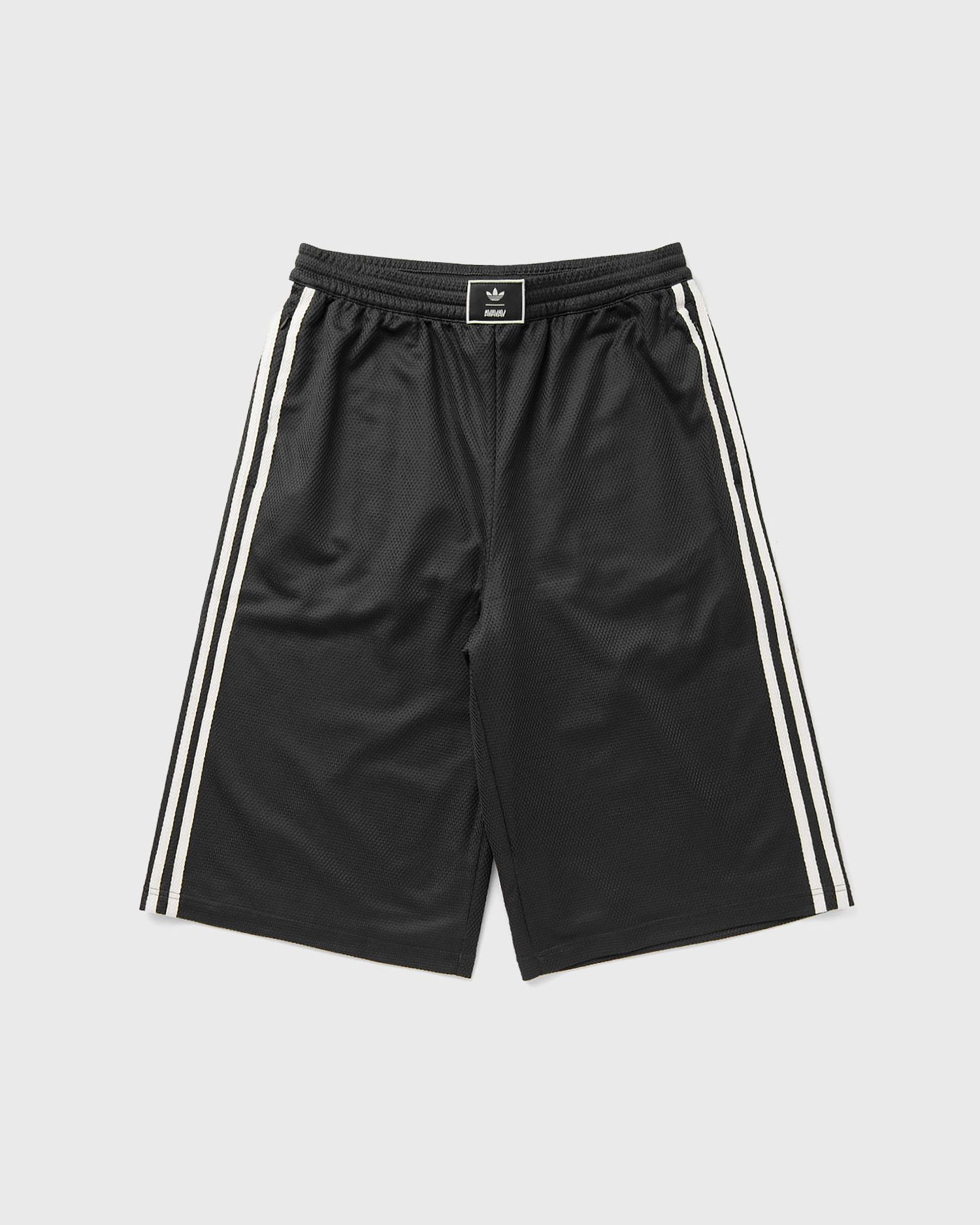 Къси панталони adidas Originals AVAVAV Mesh Two-Stripe Shorts Черно | KD1529, 0