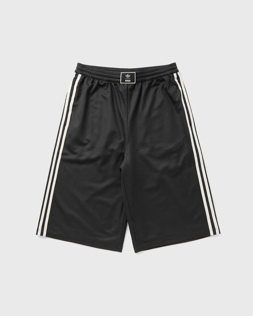 Къси панталони adidas Originals AVAVAV Mesh Two-Stripe Shorts Черно | KD1529
