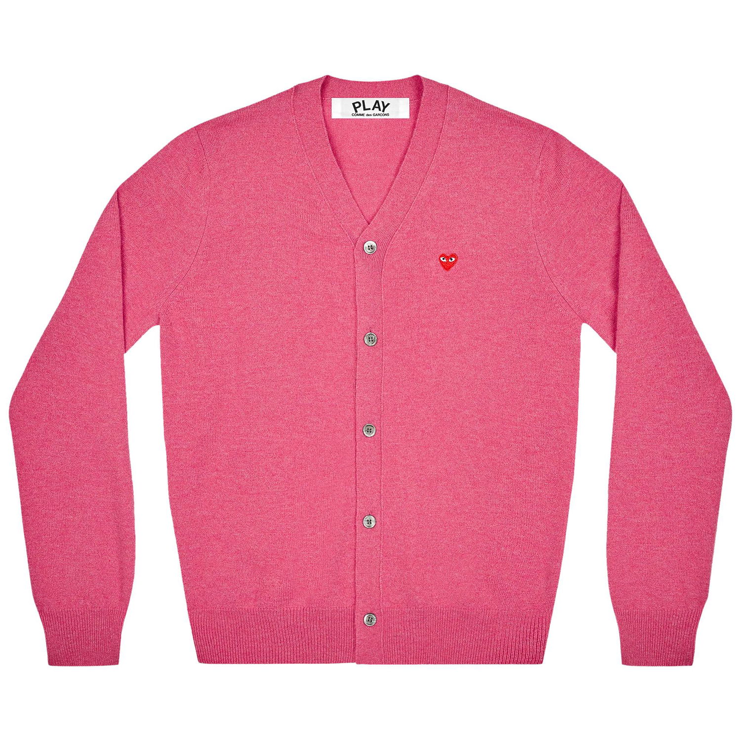 Пуловер Comme des Garçons PLAY Small Heart Cardigan Розово | AZ N080 051 4, 1