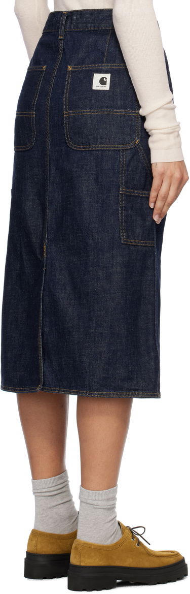 Пола Carhartt WIP Single Knee Denim Skirt Синьо | I034224_8, 3