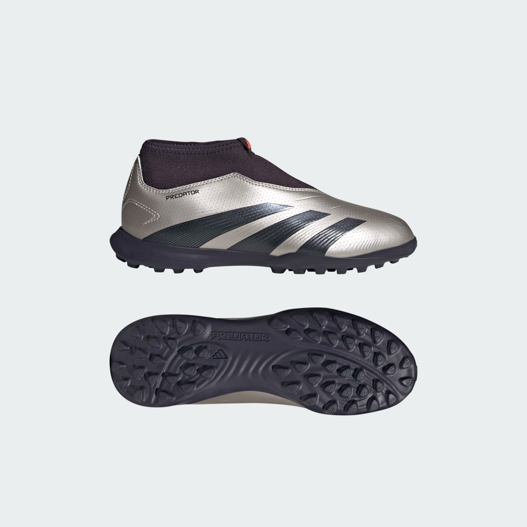 Кецове и обувки adidas Performance Predator League Laceless Turf Kids Металик | IF6428, 0