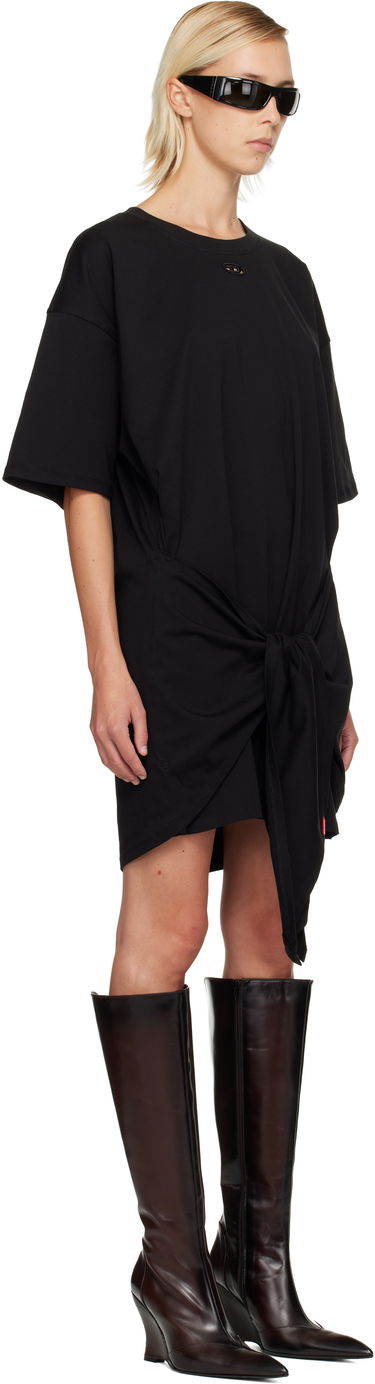 Pокля Diesel D-Eivor T-shirt Minidress with Tied Knot Detail Сиво | A19232 0NIAX, 4