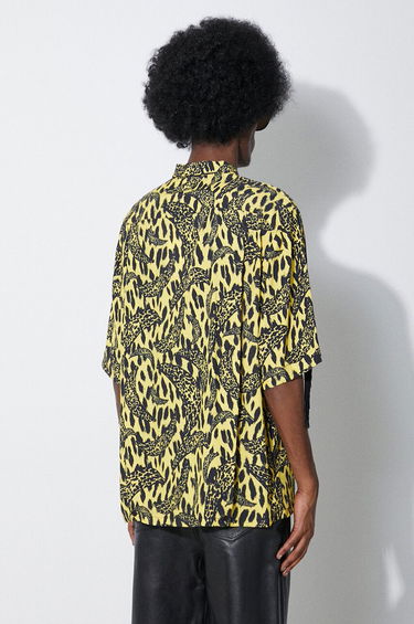 Риза Fiorucci Fiorucci Banimalier Print Fringed Shirt Жълто | M01FPTSH054VI01YW02, 2