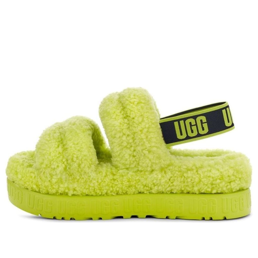 Кецове и обувки UGG Oh Fluffita Platform Sandals Зелено | 1120876-KLM, 0