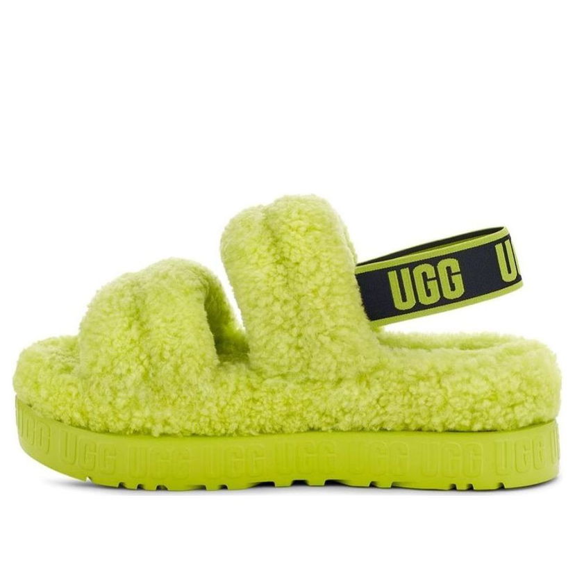 Кецове и обувки UGG Oh Fluffita Platform Sandals Зелено | 1120876-KLM