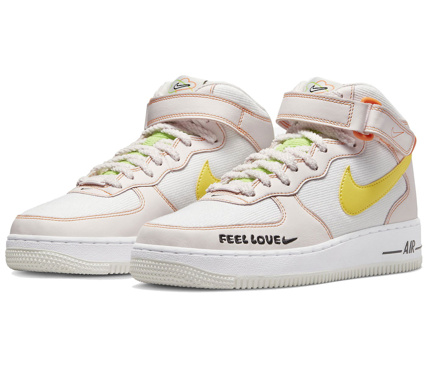 Кецове и обувки Nike Air Force 1 Mid '07 Feel Love W Бяло | FD0869-100, 0