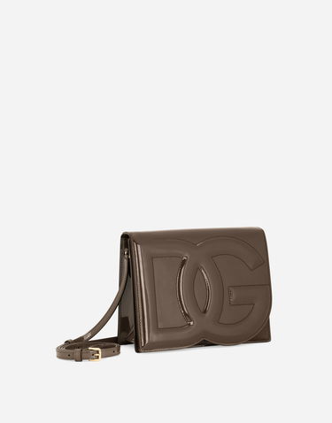Чанта през рамо Dolce & Gabbana Brown Leather Logo Crossbody Bag Кафяво | BB7287A14718K095, 3