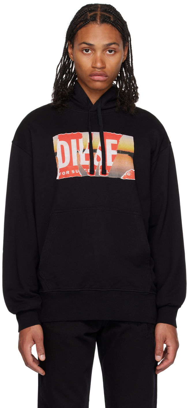 Суитчър Diesel S-Macs-Hood-Poff-L1 Hoodie Черно | A112580EJAA9XX, 0