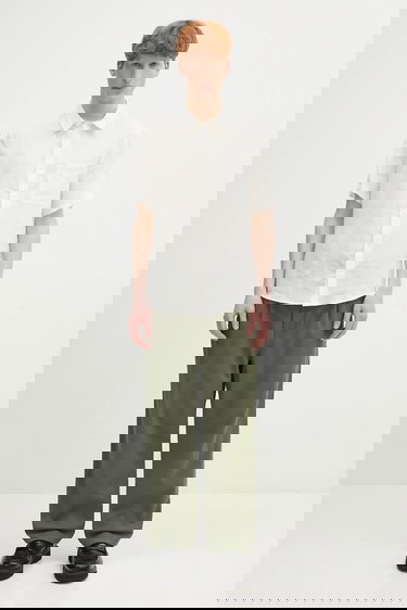 Панталони Carhartt WIP Albert Pant Pleated Wide-Leg Chinos Зелено | I034804.66702, 4