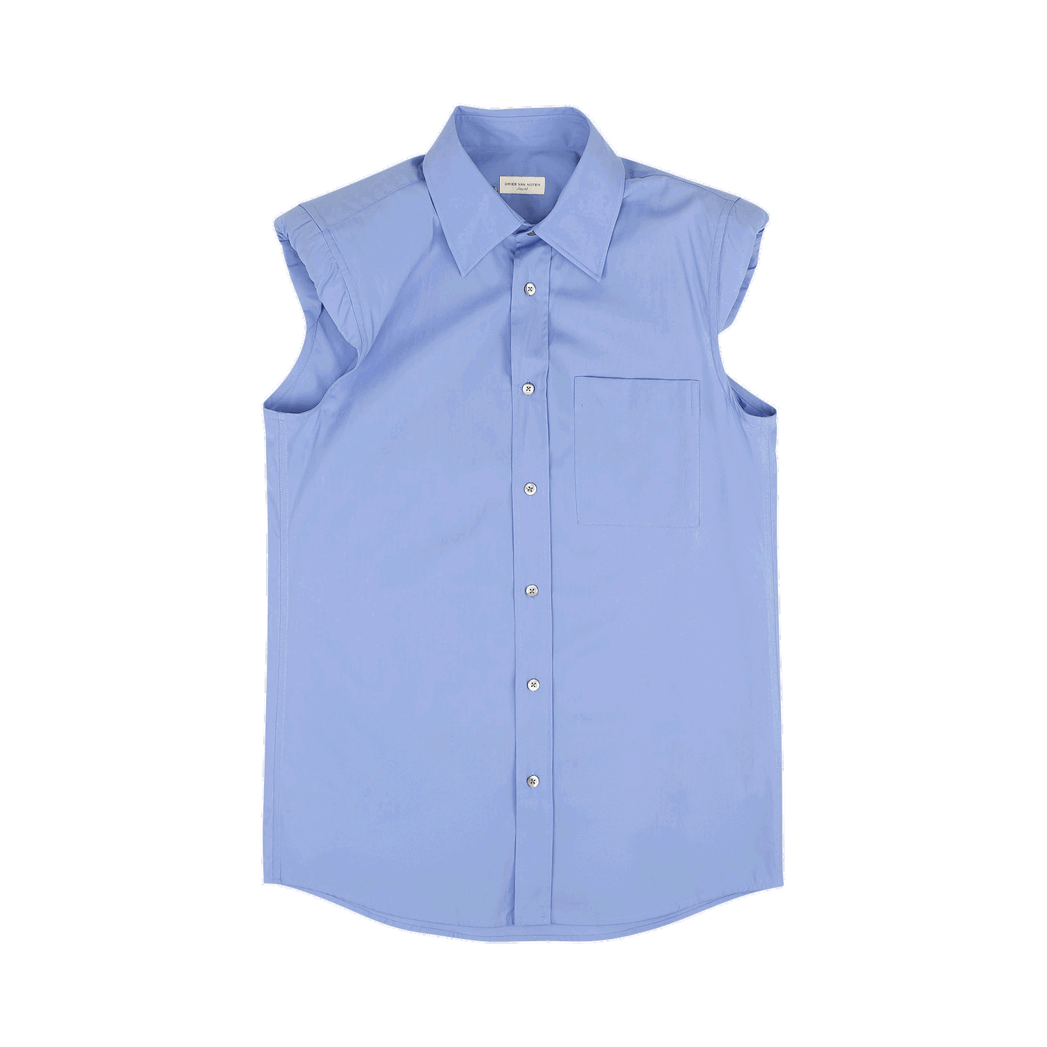 Риза Dries Van Noten Casual Padded Sleeveless Shirt Синьо | 95 DVN 1052, 0