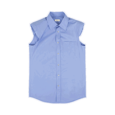 Риза Dries Van Noten Casual Padded Sleeveless Shirt Синьо | 95 DVN 1052, 0