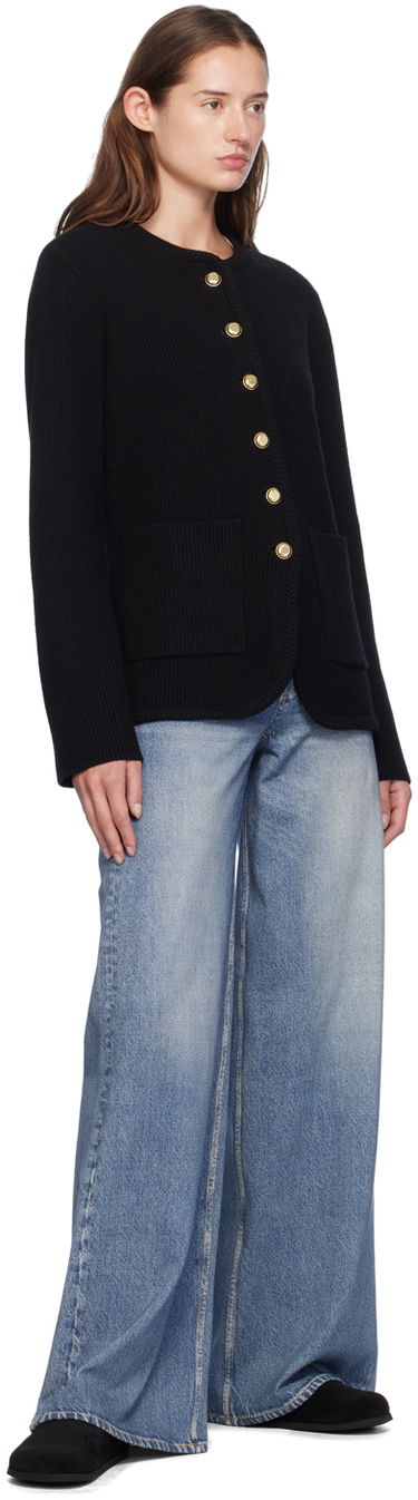 Пуловер rag & bone rag & bone Nancy Wool Cardigan Черно | WAS24F069US69, 3