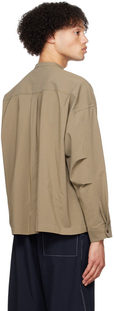Риза sage NATION SAGE NATION Band Collar Shirt Зелено | S036 POCKET PARKA SHIRT, 2