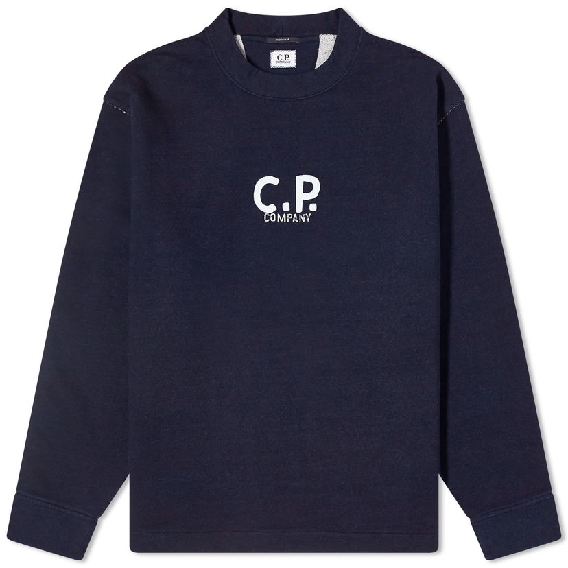 Суитчър C.P. Company Indigo Fleece Sweatshirt Тъмно синьо | CMSS183A-110055W-D08