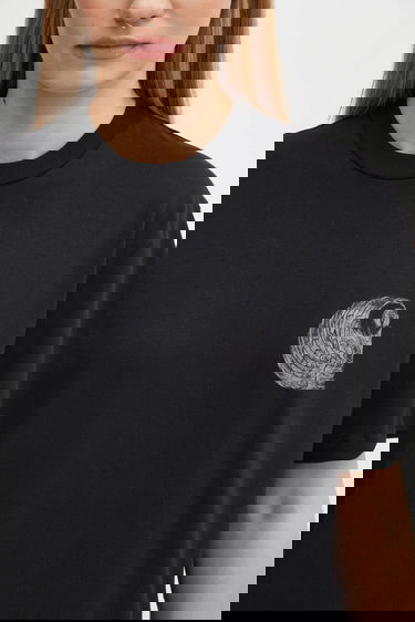 Тениска Carhartt WIP Short Sleeve Okniceok T-Shirt with Gothic-Inspired Back Print Черно | I035507.89XX, 3