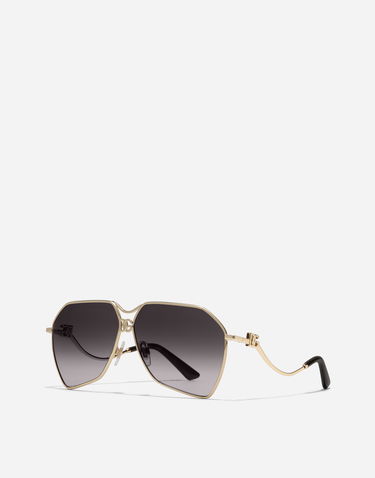 Слънчеви очила Dolce & Gabbana Dg Filo Geometric Metal-Frame Gradient Lens Sunglasses New Arrivals Onesize Металик | VG2326VM2799V000, 1