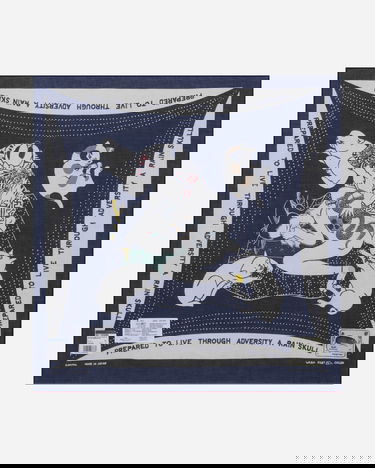 Шал KAPITAL Rainskull Bandana Синьо | EK-1692BA 1, 2