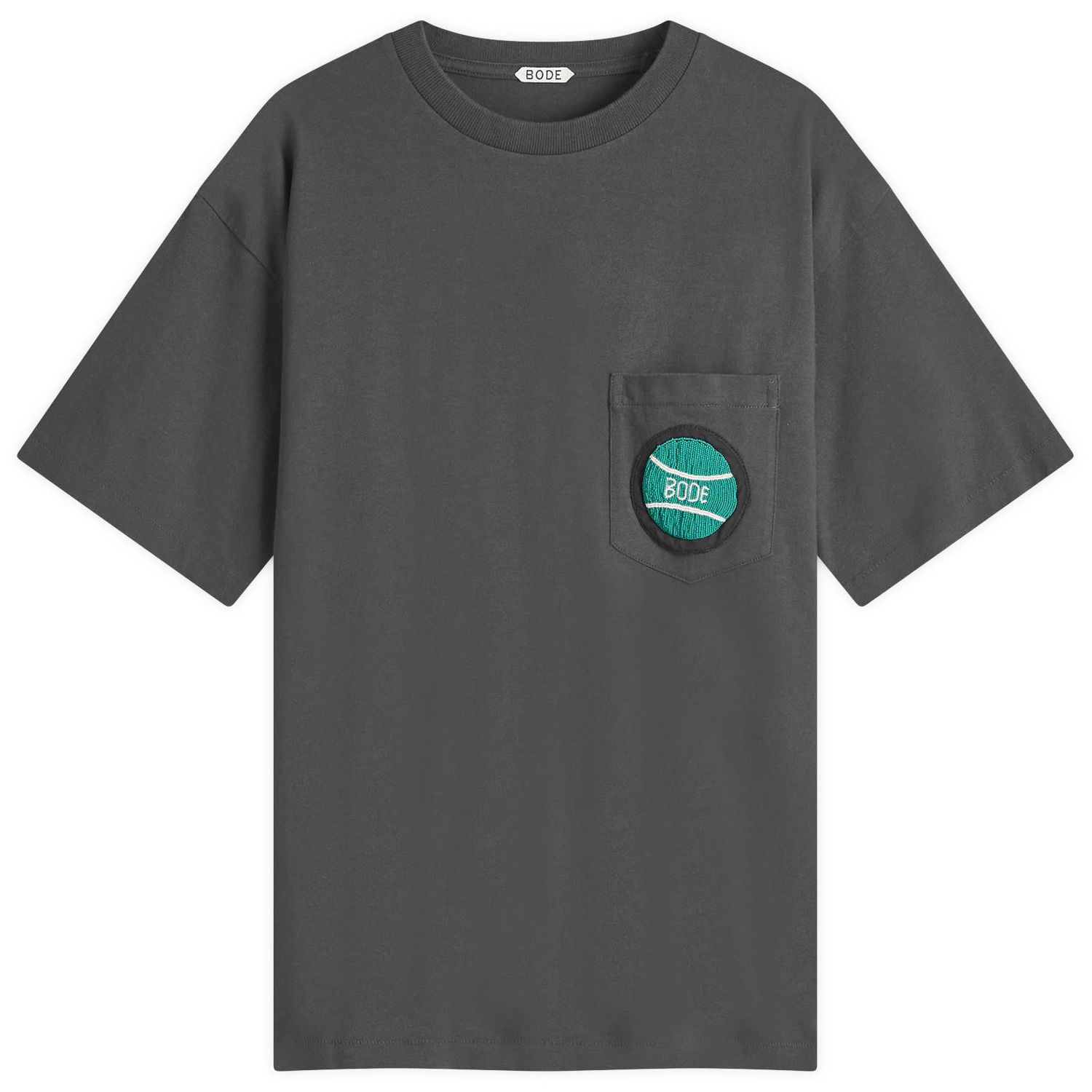 Тениска Bode Game Point Pocket T-Shirt Сиво | MRF24CS056-BLK, 0