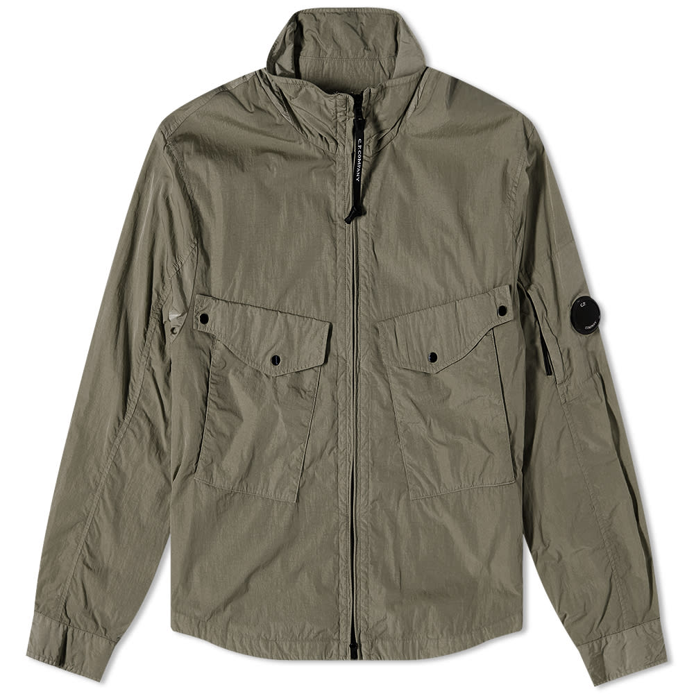 Яке C.P. Company Chrome R Zip Pocket Overshirt Зелено | 13CMOS047A-005904G-669, 0