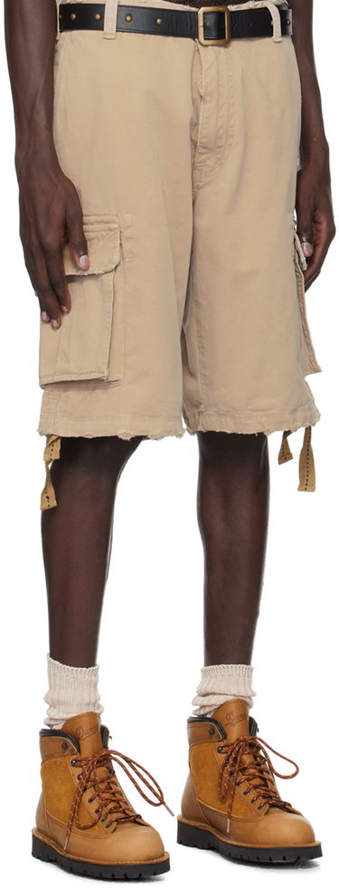 Къси панталони ERL Classic Distressed Cotton Cargo Shorts Бежово | ERL09P005, 1