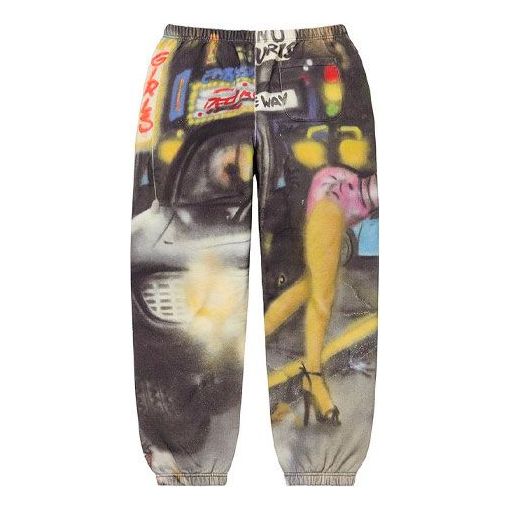 Спортни панталони Supreme Lady Pink Graphic Sweatpants Многоцветен | SUP-FW21-100