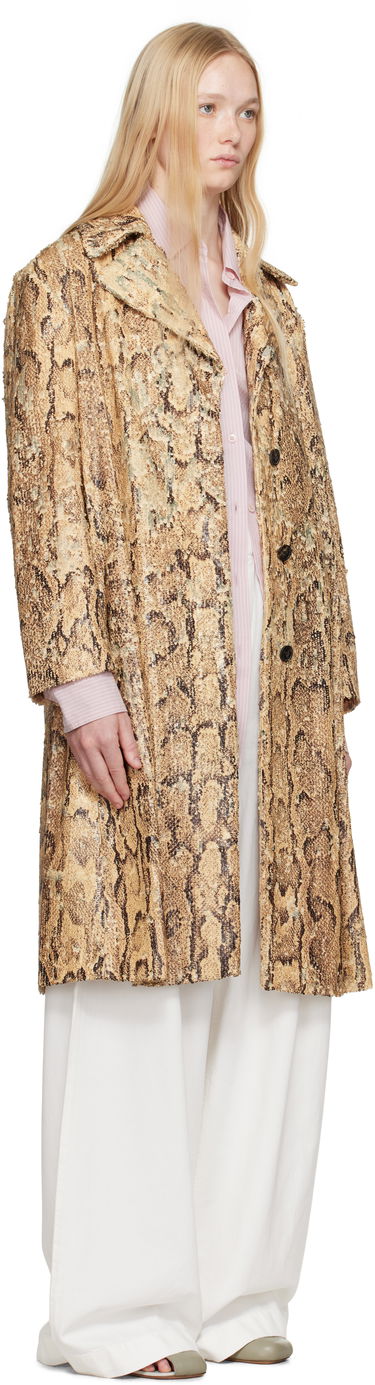 Палта Dries Van Noten Dries Van Noten Sequinned Coat Бежово | 251-010241-1483, 1