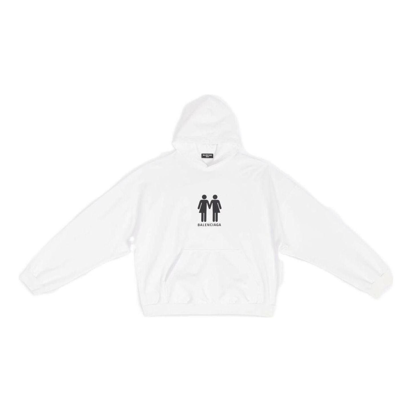 Суитчър Balenciaga Pride Boxy Fit Hoodie Бяло | 651799TMVO30904, 0