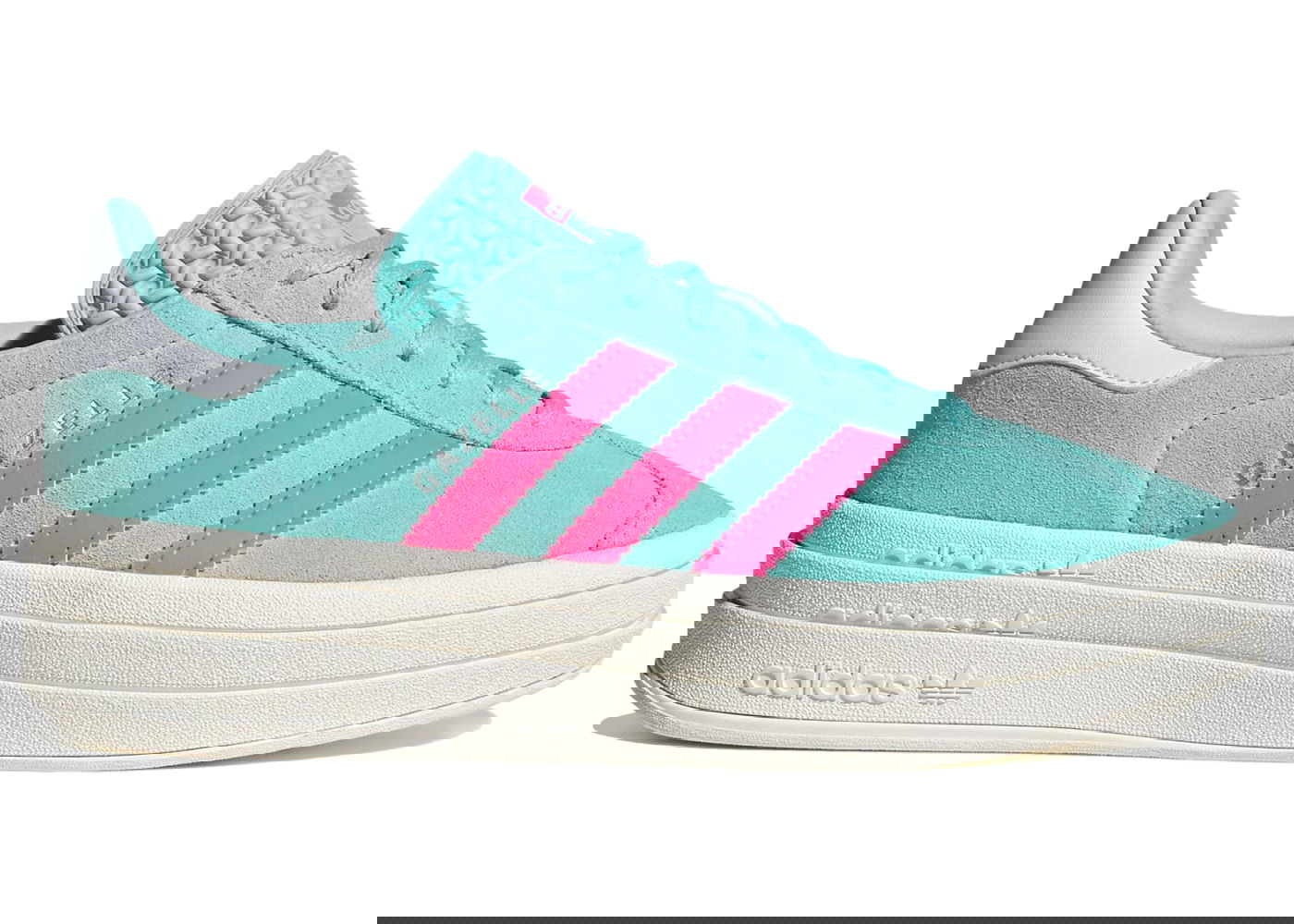 Кецове и обувки adidas Originals Gazelle Bold Flash Aqua Lucid Pink W Тюркоазено | ID7026, 0