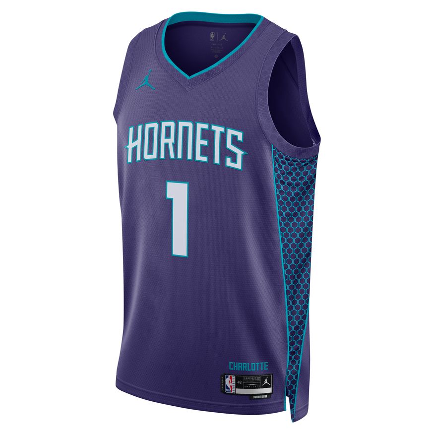 Фланелка Jordan Dri-FIT NBA Charlotte Hornets Statement Edition 2022 Swingman Jersey Тъмно синьо | DO9520-567, 1