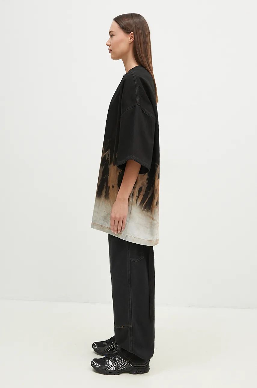 Тениска Rick Owens Tommy T Graphic T-Shirt Черно | DS02D2203.BSUN, 1