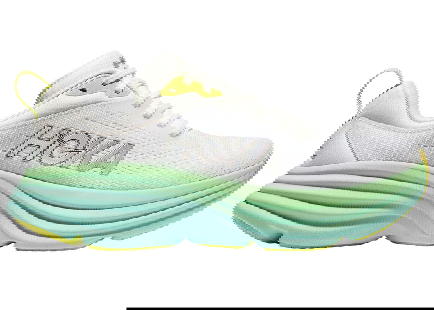 Кецове и обувки Hoka One One Bondi 8 Blanc De Blanc Sunlit Ocean Сиво | 1127952-BDBSO, 0