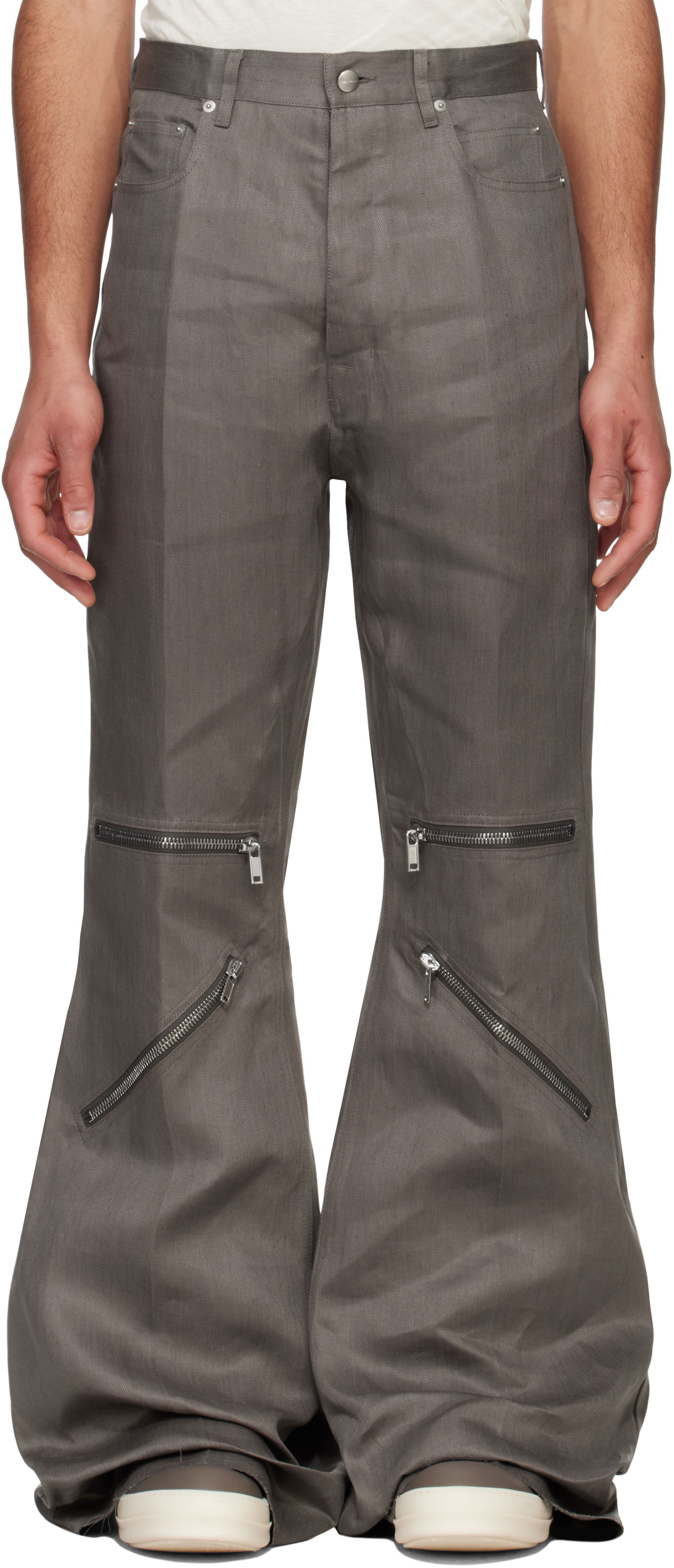 Панталони Rick Owens Rick Owens Hollywood Bolan Cargo Pants Сиво | RU01E5336 TWL, 0