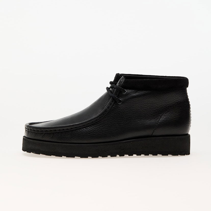 Кецове и обувки Clarks Wallabee Scout Black Leather Черно | 26177753