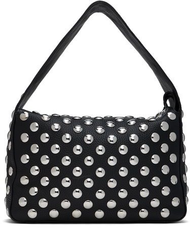 Дамска чанта Khaite KHAITE Elena Studded Shoulder Bag Черно | H2025-798, 0