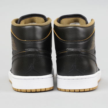 Кецове и обувки Jordan Air Jordan 1 Mid "Black Gold" Черно | 554724-042, 3