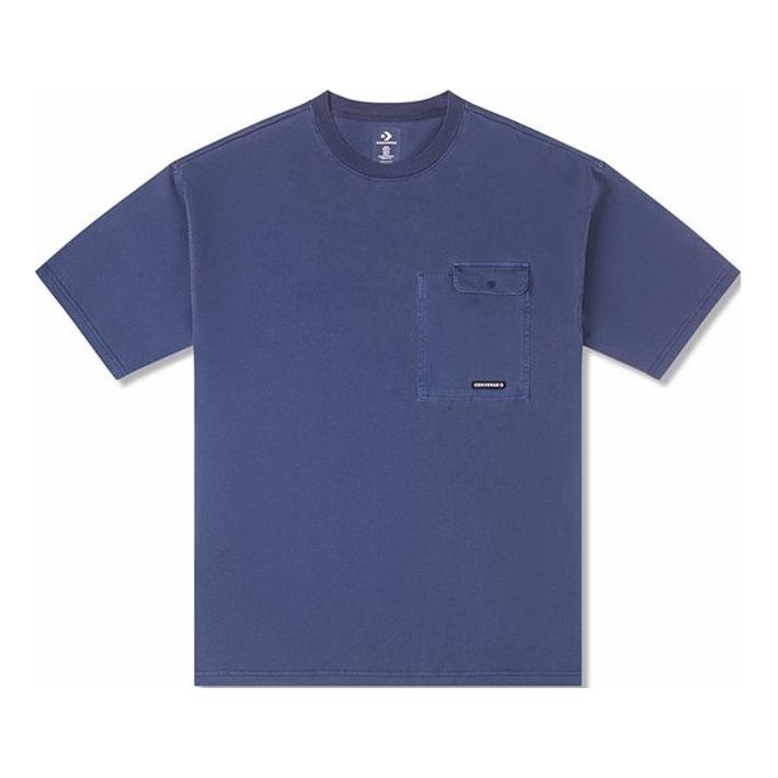 Тениска Converse Men's Transitional Utility Pocket T-Shirt Синьо | 10025228-A02