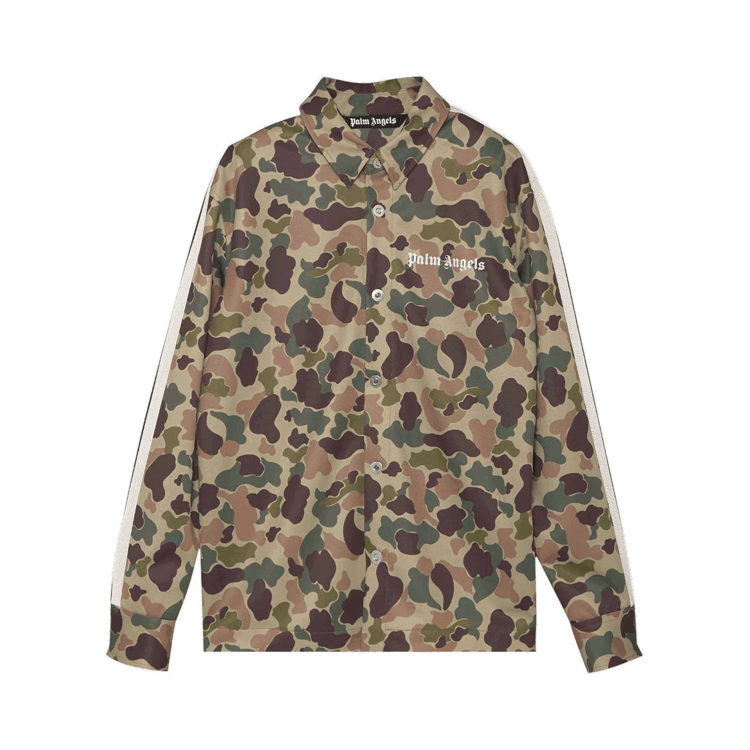 Риза Palm Angels Camo Track Shirt Зелено | PMGA104F21FAB0055601, 0