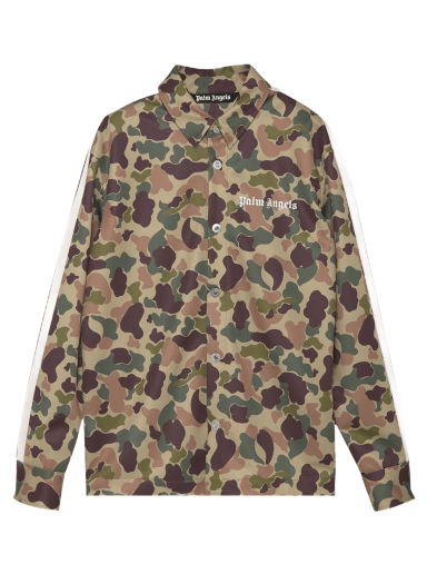 Риза Palm Angels Camo Track Shirt Зелено | PMGA104F21FAB0055601