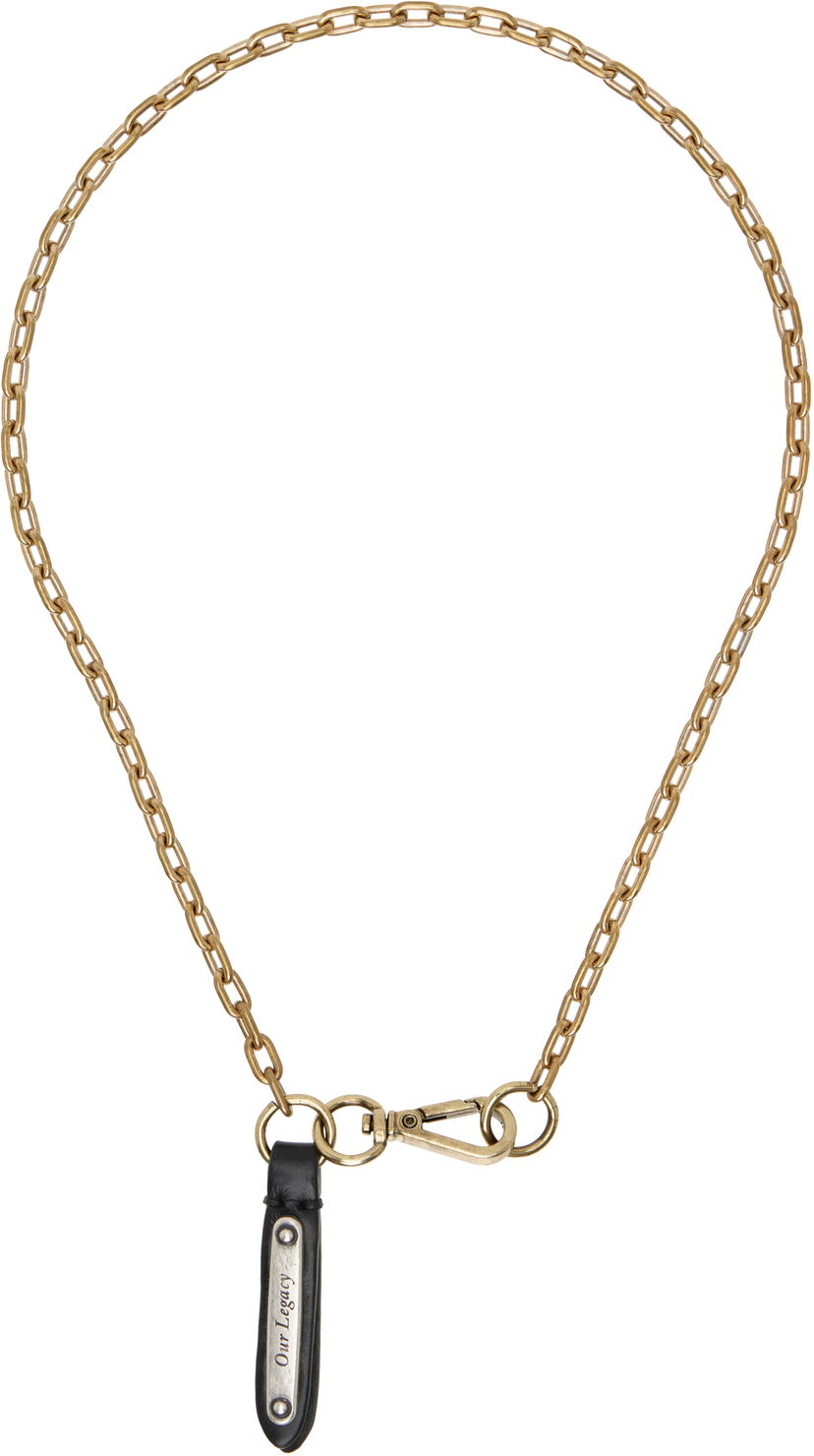 Колие OUR LEGACY Delicate Ladon Necklace Металик | A4258DG
