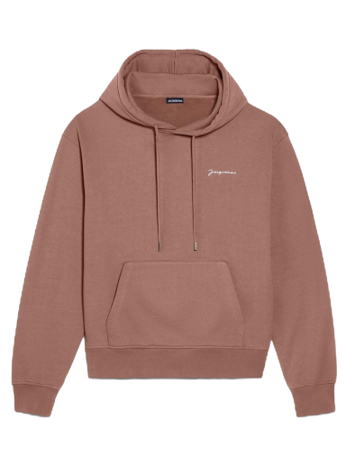 Суитчър Jacquemus Le Sweatshirt Brode Hoodie Кафяво | 226JS310-2120-851