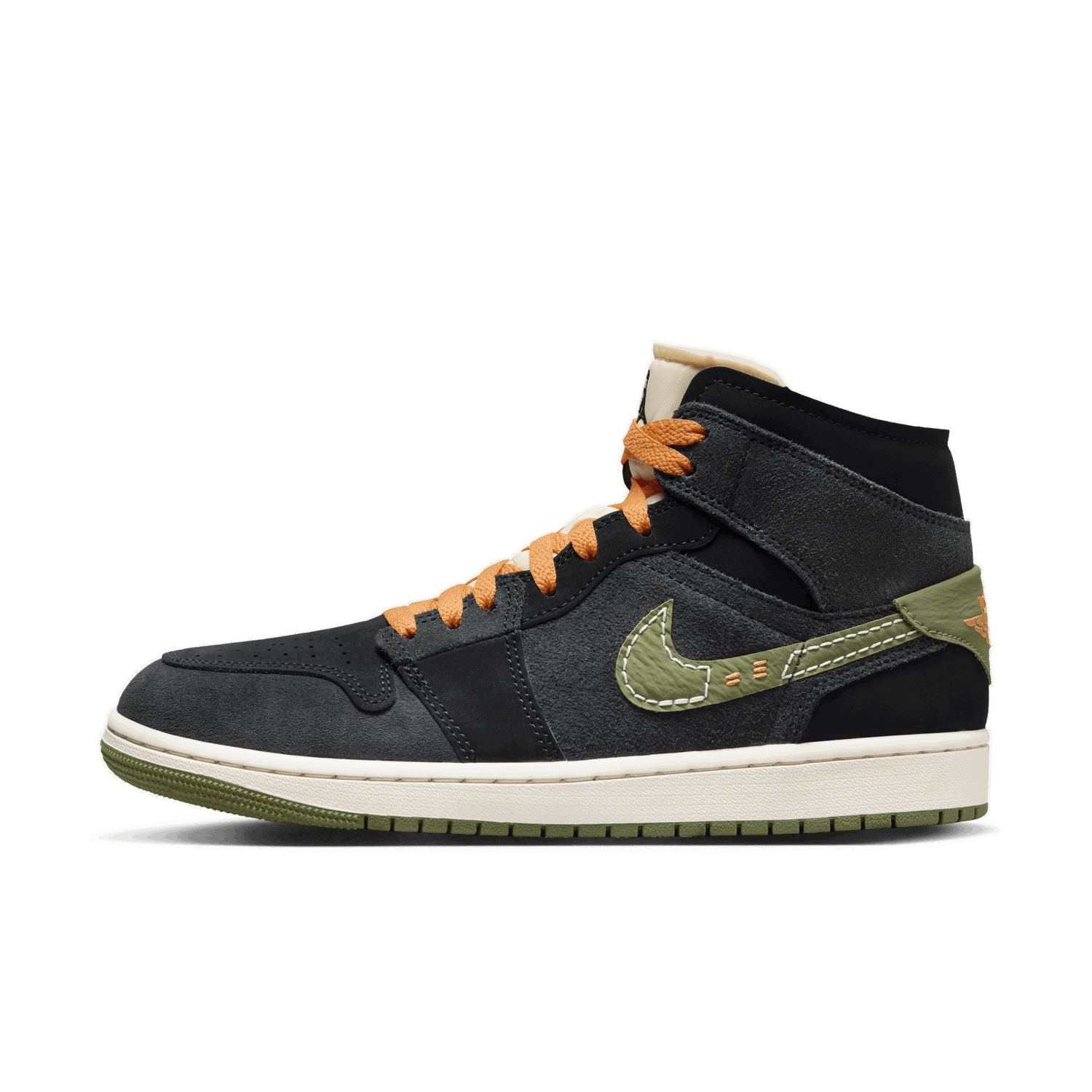 Кецове и обувки Jordan Jordan 1 Mid SE Craft Anthracite Light Черно | FD6817-003, 1