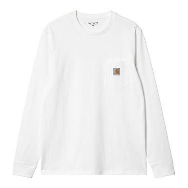 Тениска Carhartt WIP L/S Pocket T-Shirt Бяло | I030437_02_XX, 4