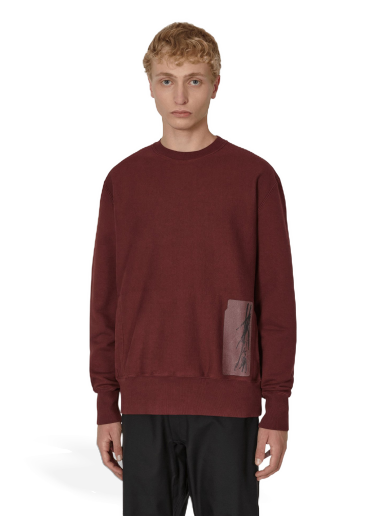 Пуловер GR10K Transcript Stoarage Unbrushed Crewneck Бургунди | AW22GR6A5FJ VN