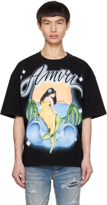 Тениска AMIRI AMIRI Mermaid Graphic T-Shirt Черно | PF23MJG002-001, 0