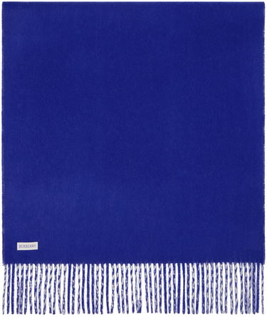 Шал Burberry Reversible Check Cashmere Scarf White / Blue Тъмно синьо | 8073499, 1