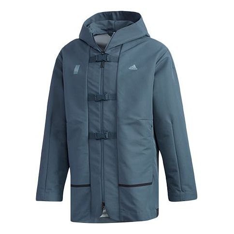 Дъждобран adidas Originals Loose Casual Jacket Синьо | FM9343