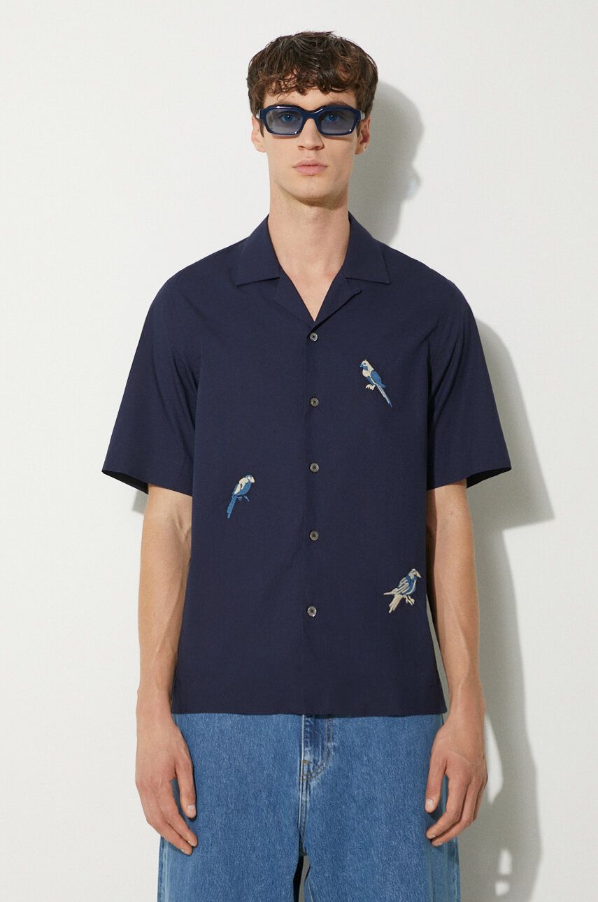 Риза Paul Smith Paul Smith Bird Embroidered Regular Fit Shirt Тъмно синьо | M1R.905UE.N01592, 0