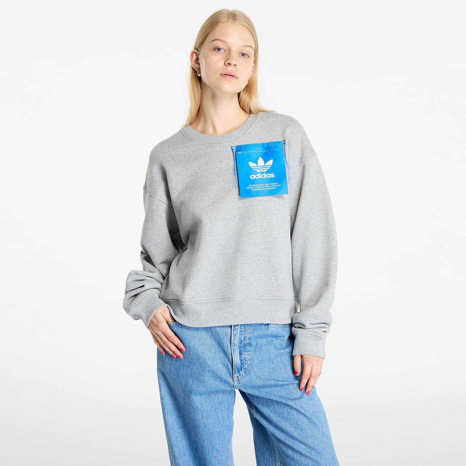 Суитчър adidas Originals KSENIASCHNEIDER Label Sweashirt Сиво | IW5666, 0